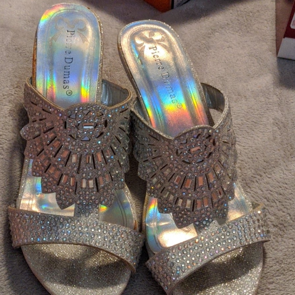 Silver heels